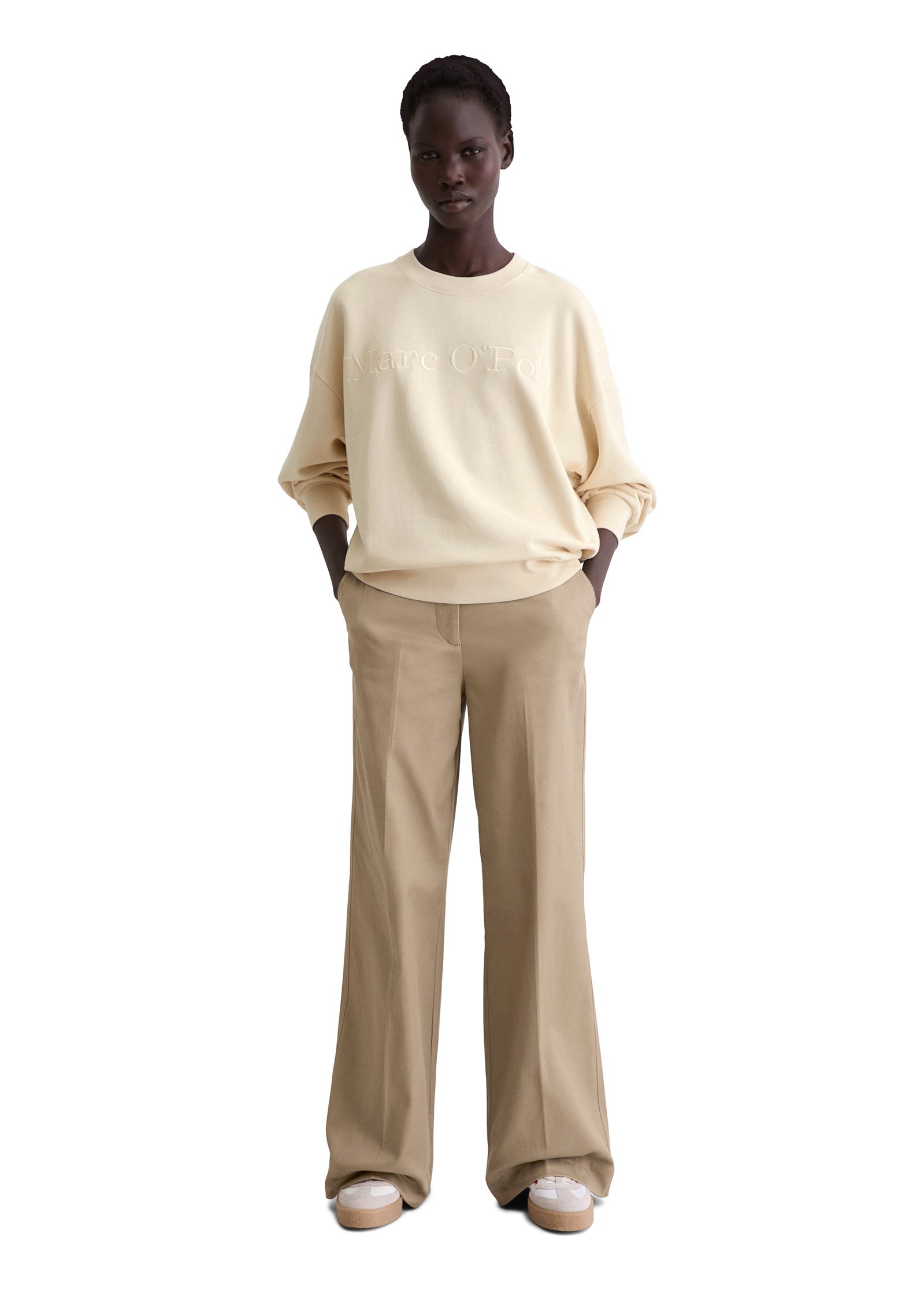 Sweatshirt Relaxed Fit - 2565-Raw Cream - Beige