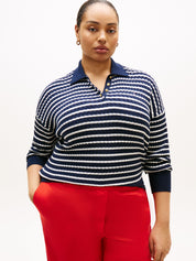 Strickpullover Relaxed Fit - 0A5-BLUE - Blau