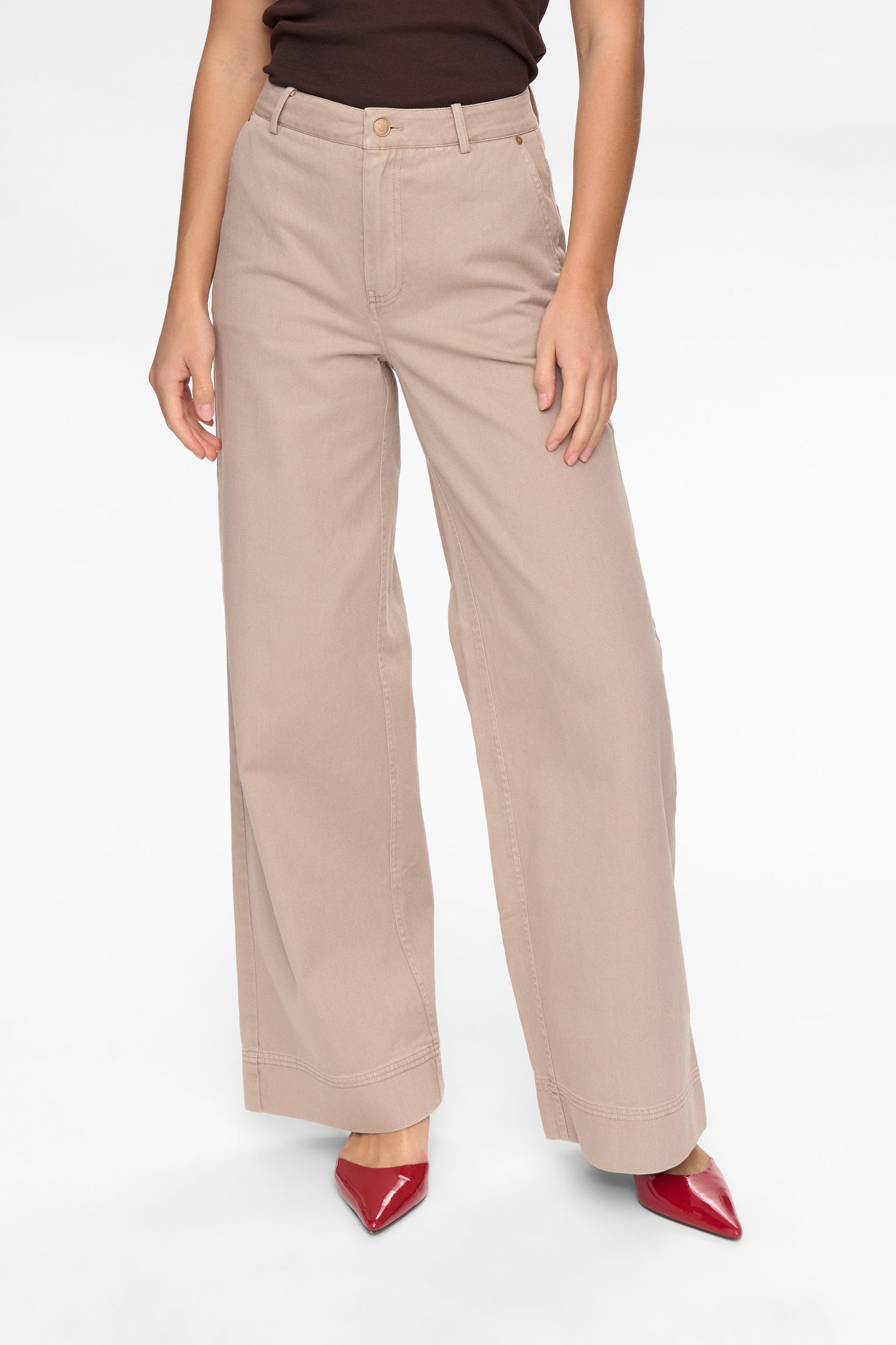 Jeans Wide Leg - 5712 - Braun