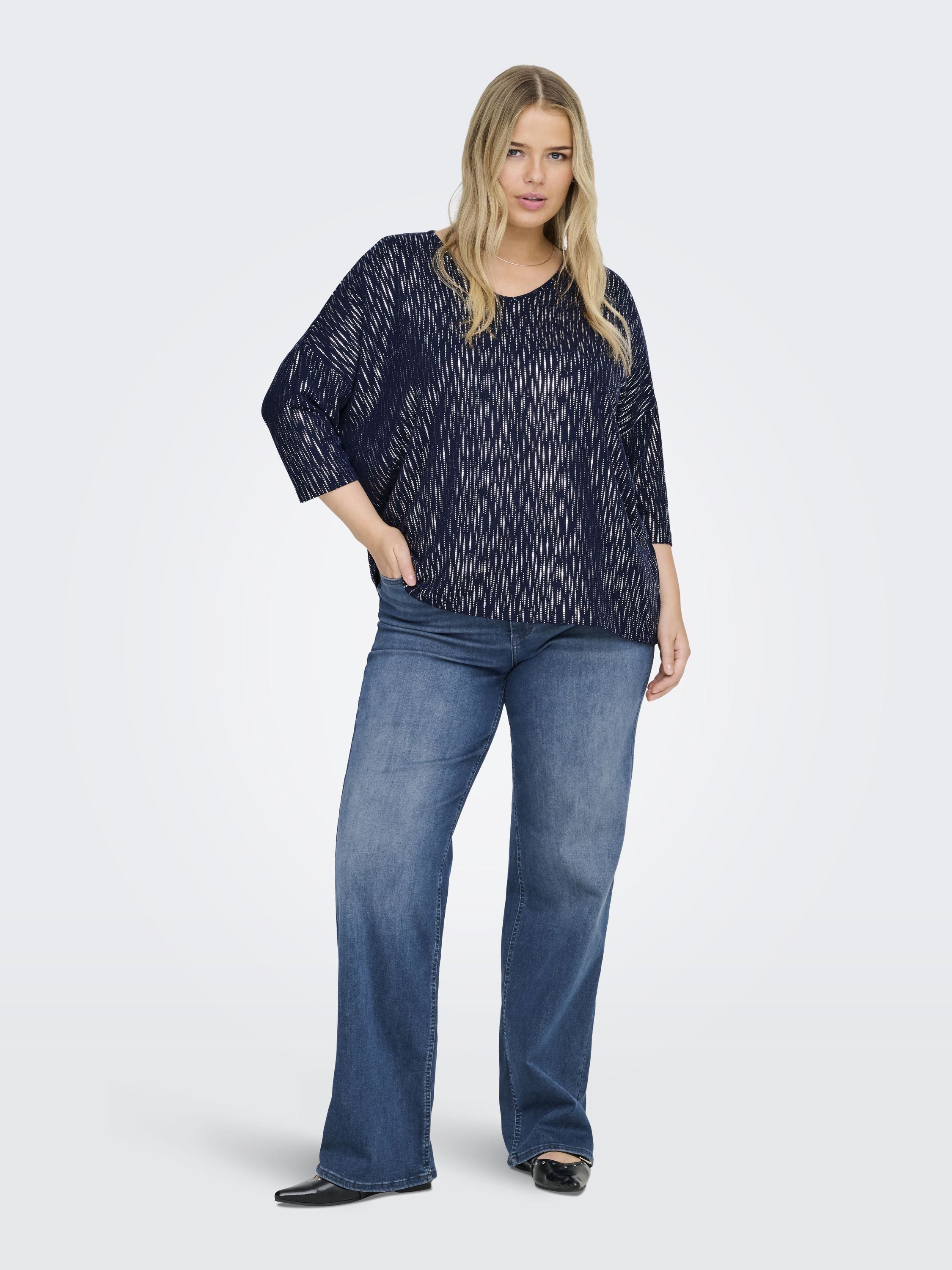 Langarmshirt FOILA - Naval Academy/SILVER FOIL - Blau