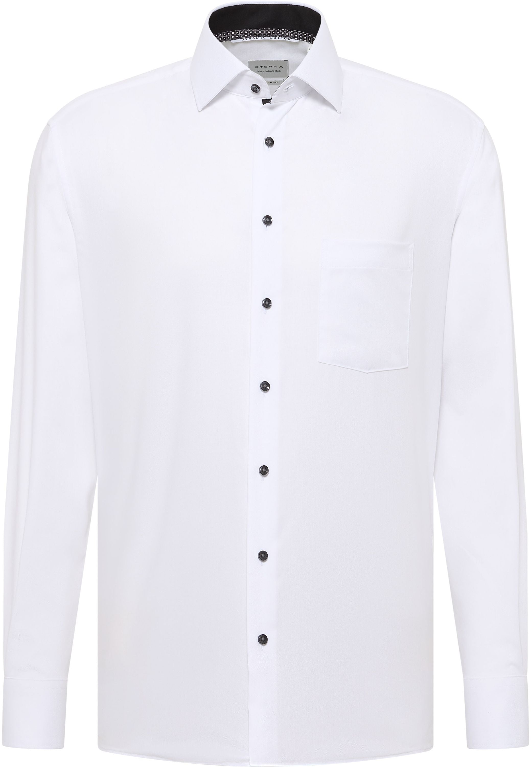 Hemd Twill Langarm - 00-weiss - Weiß