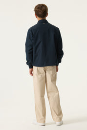 Übergangsjacke mit aufliegendem Kragen - 7033-ticture - Blau