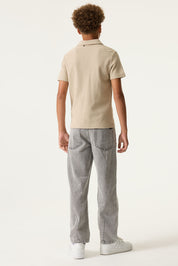 Poloshirt aus Baumwollmix - 8917-dune - Beige