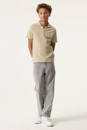 Poloshirt aus Baumwollmix - 8917-dune - Beige