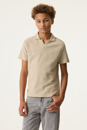 Poloshirt aus Baumwollmix - 8917-dune - Beige