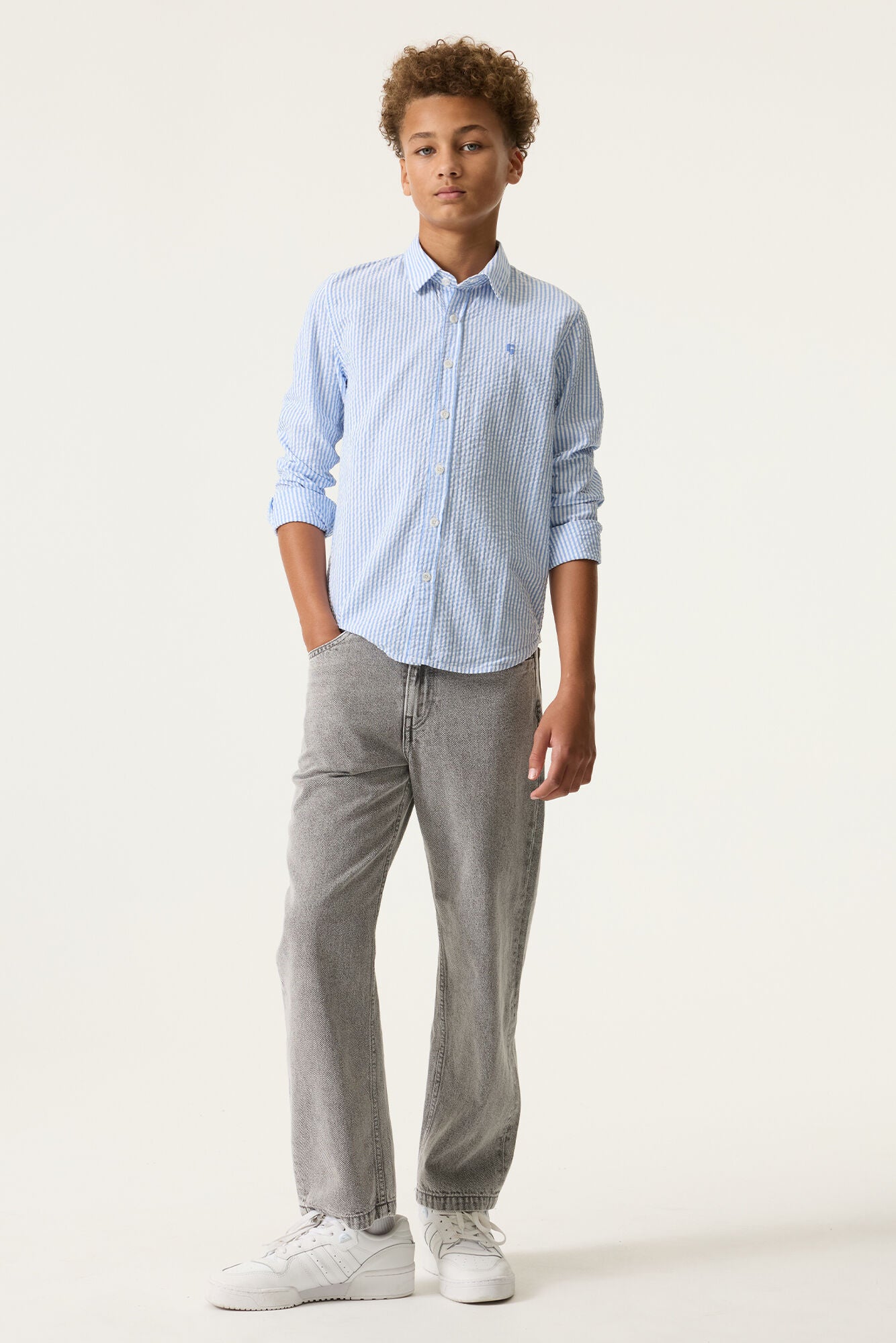 Hemd Regular Fit - 2034-stripe blue - Blau