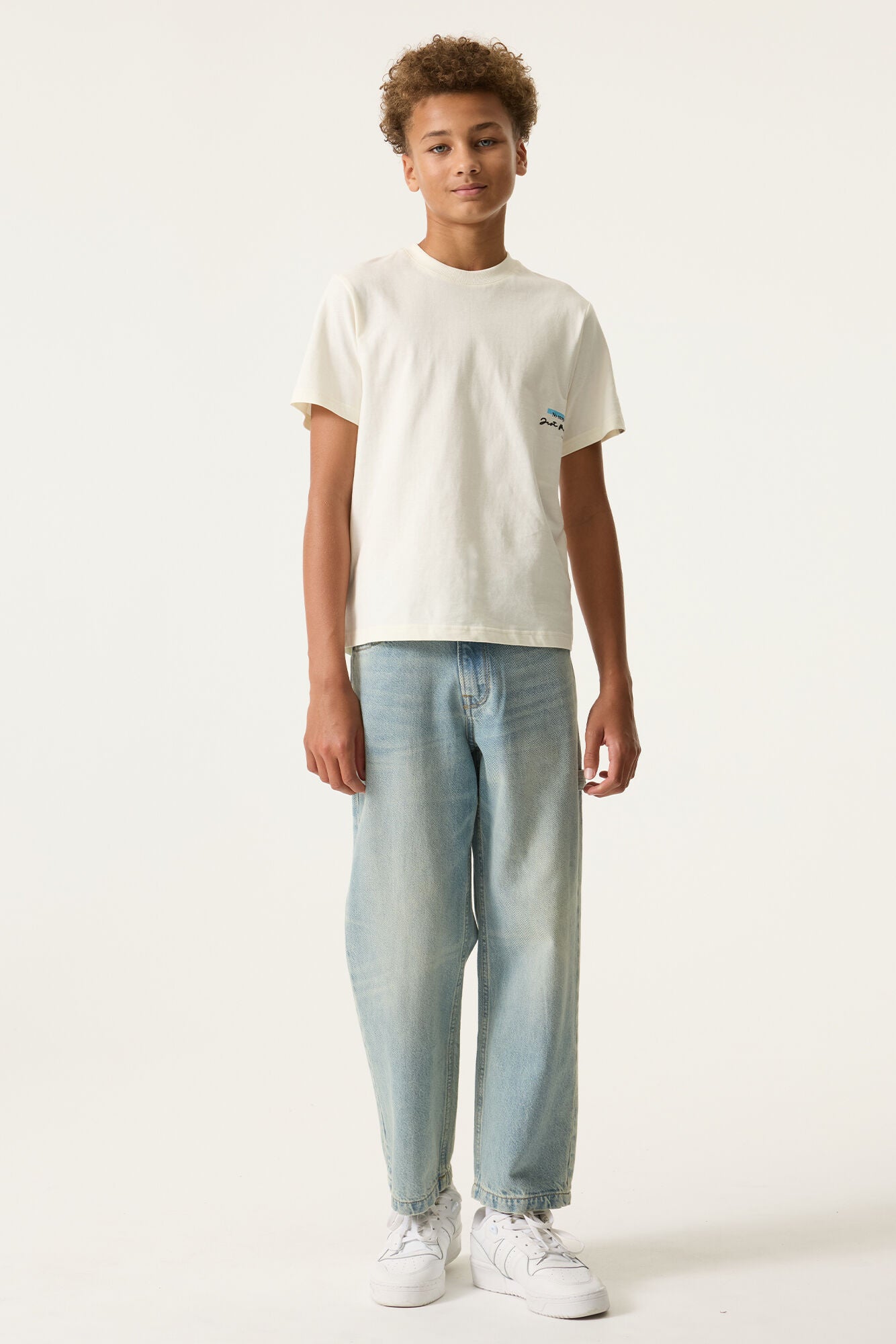 T-Shirt aus Baumwolle - 53-off white - Weiß