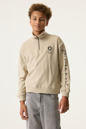 Sweatshirt aus Baumwollmix - 8917-dune - Beige