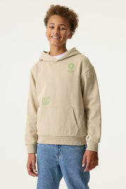 Sweathoodie aus Baumwollmix - 8917-dune - Beige