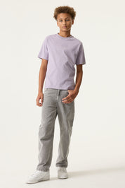 T-Shirt aus Baumwolle - 6736-misty lilac - Violett