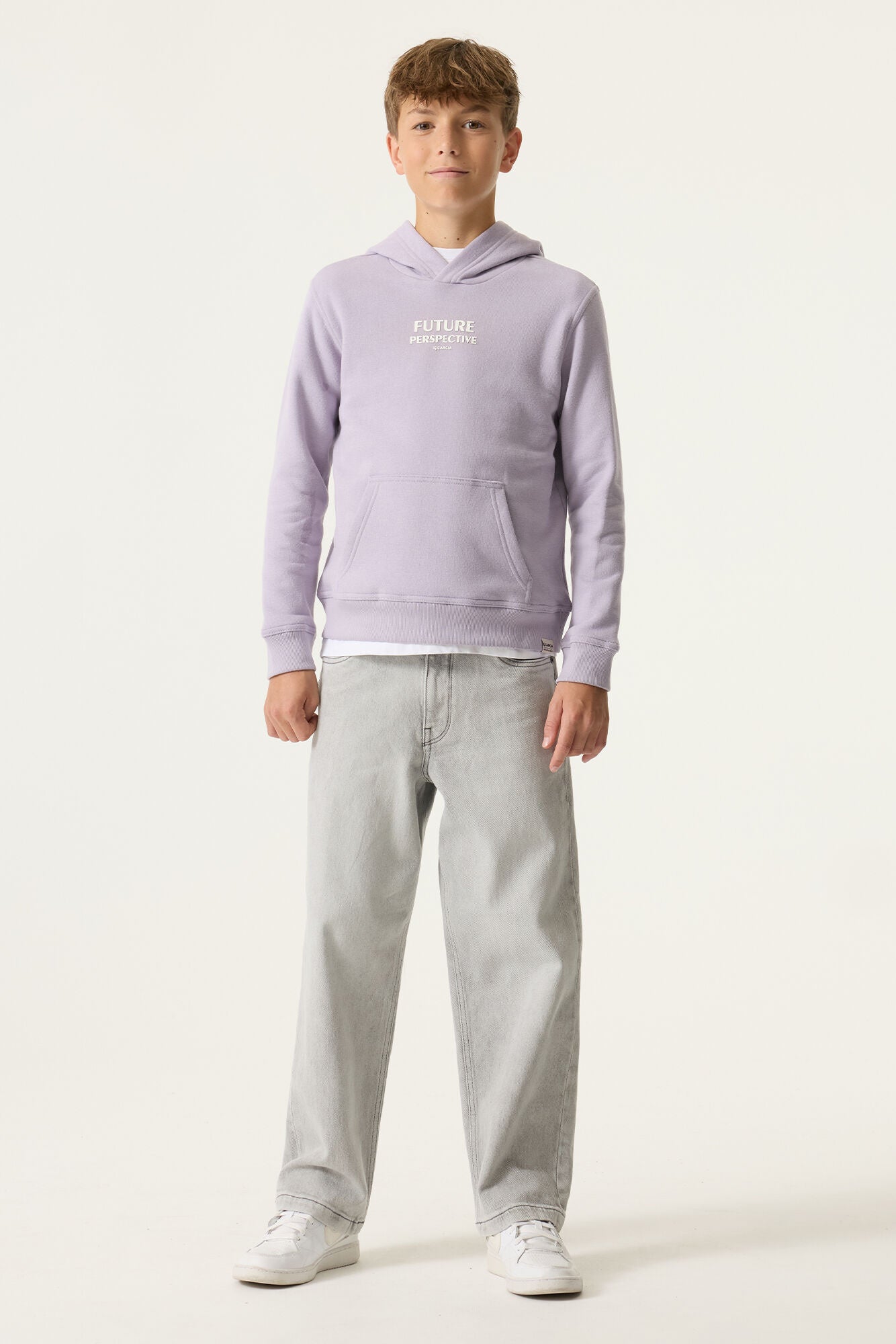 Sweatshirt aus Baumwollmix - 6736-misty lilac - Violett