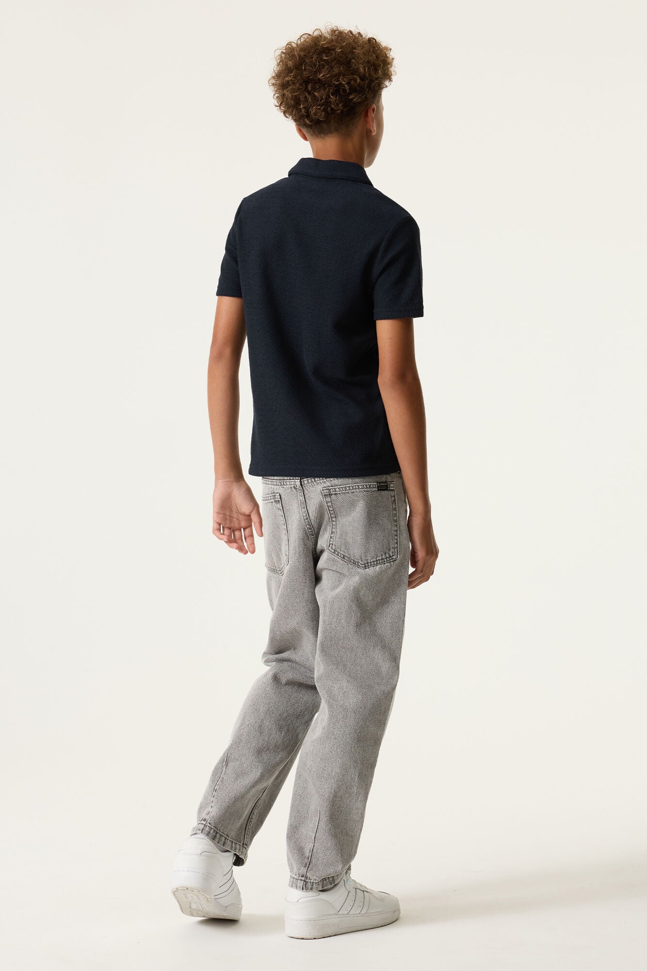 Poloshirt aus Baumwollmix - 7033-ticture - Blau