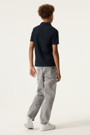 Poloshirt aus Baumwollmix - 7033-ticture - Blau