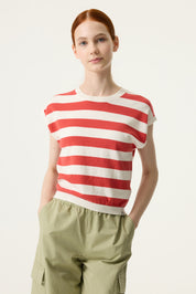 Strickpullunder aus Viskosemix - 6704-baked apple - Rot