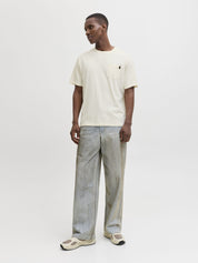 T-Shirt aus Baumwolle - Antique White - Weiß