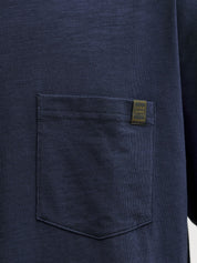 T-Shirt aus Baumwolle - Navy Blazer - Blau