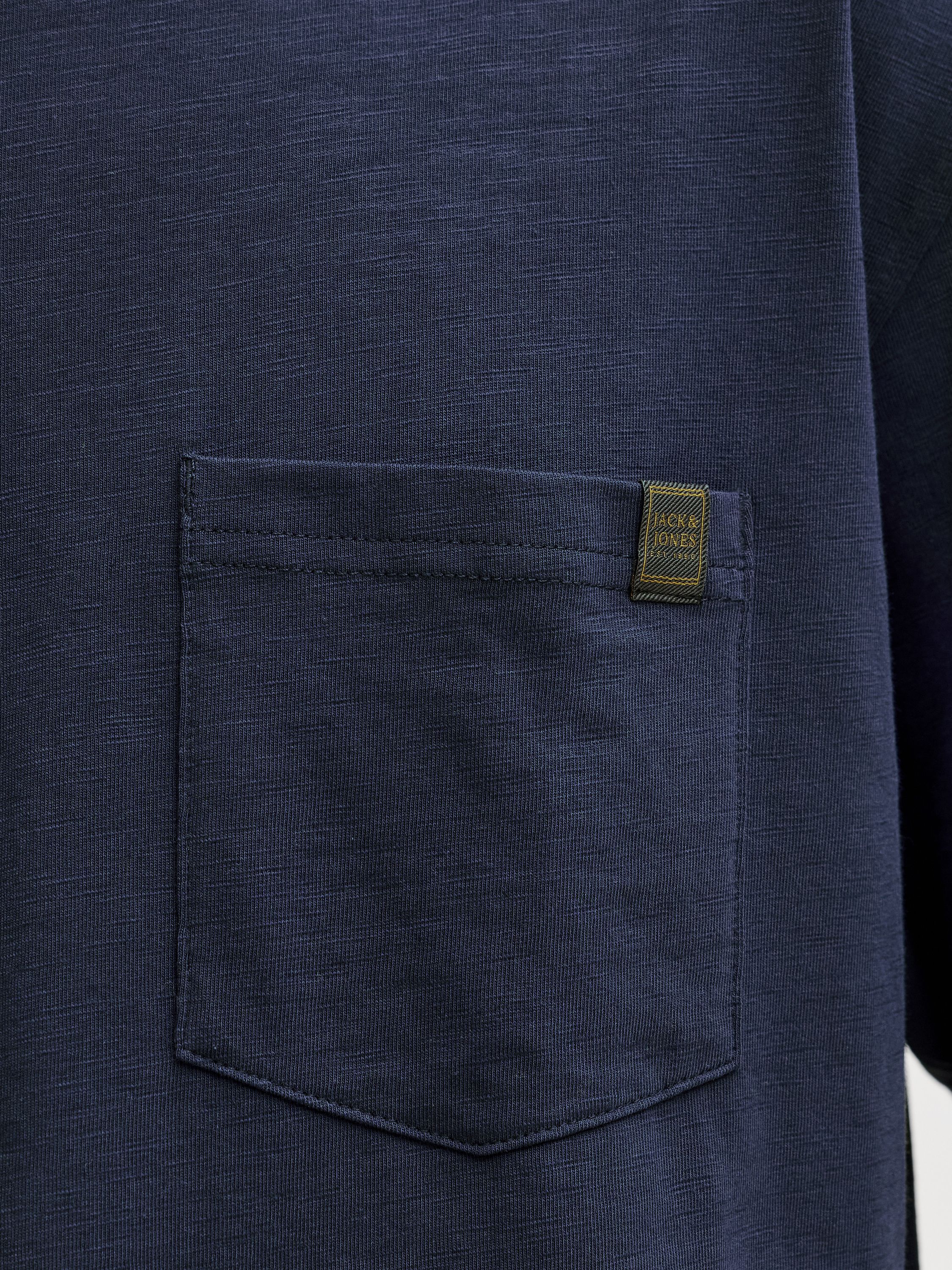 T-Shirt aus Baumwolle - Navy Blazer - Blau