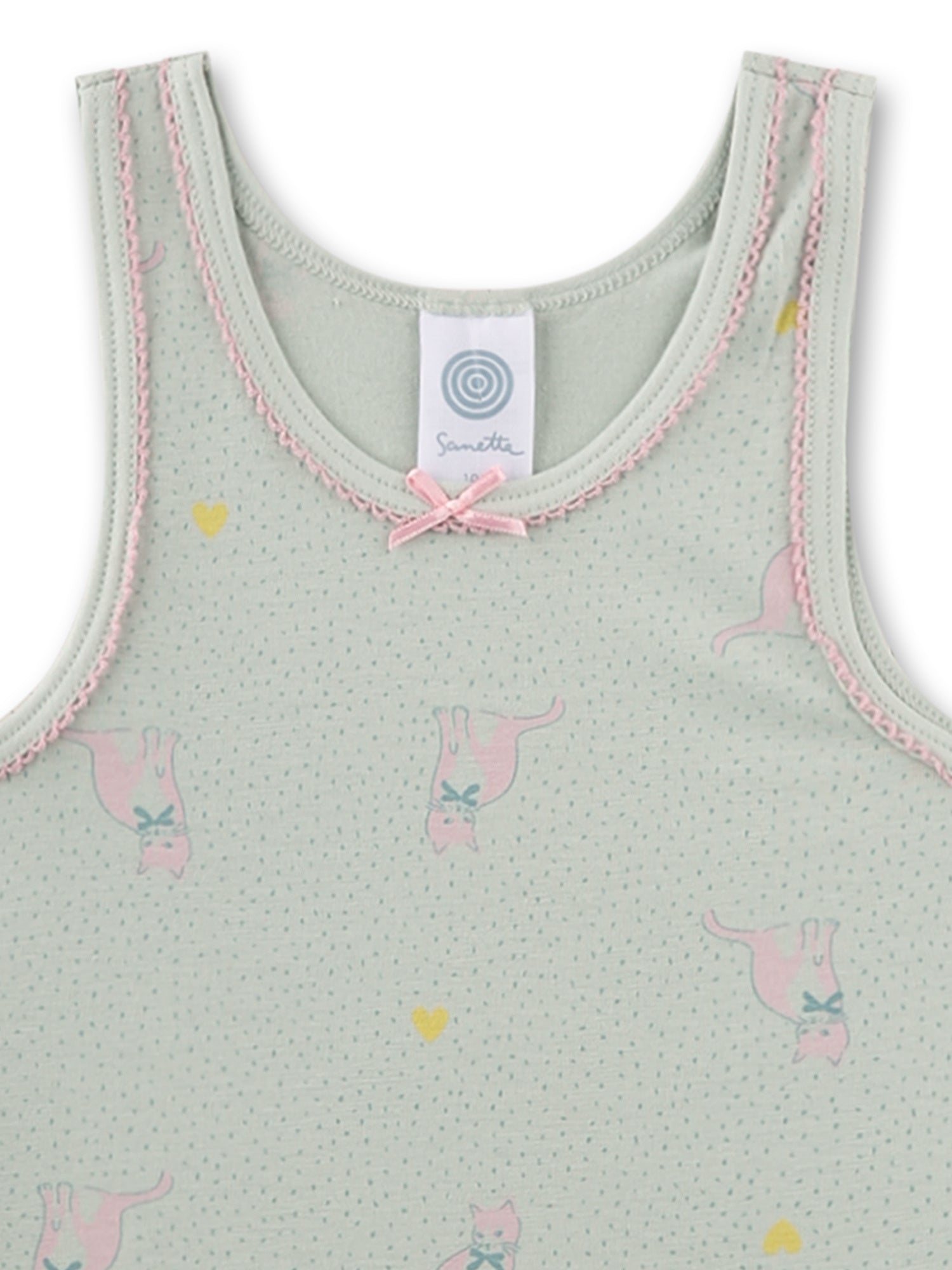 Top aus Baumwollmix - 50384 blue smoke - Grün