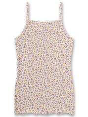 Top aus Baumwollmix - 18010 white whis - Creme