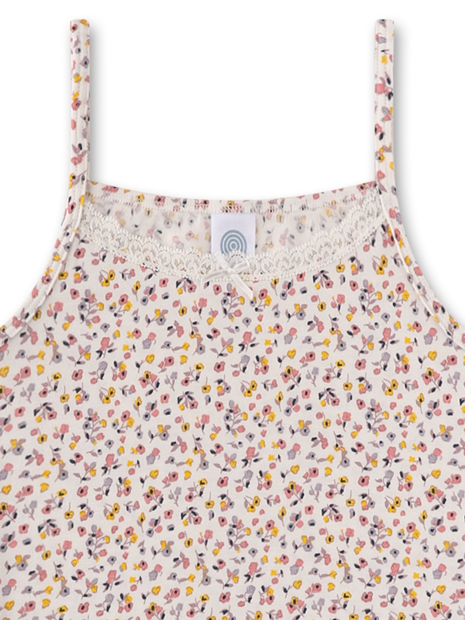 Top aus Baumwollmix - 18010 white whis - Creme