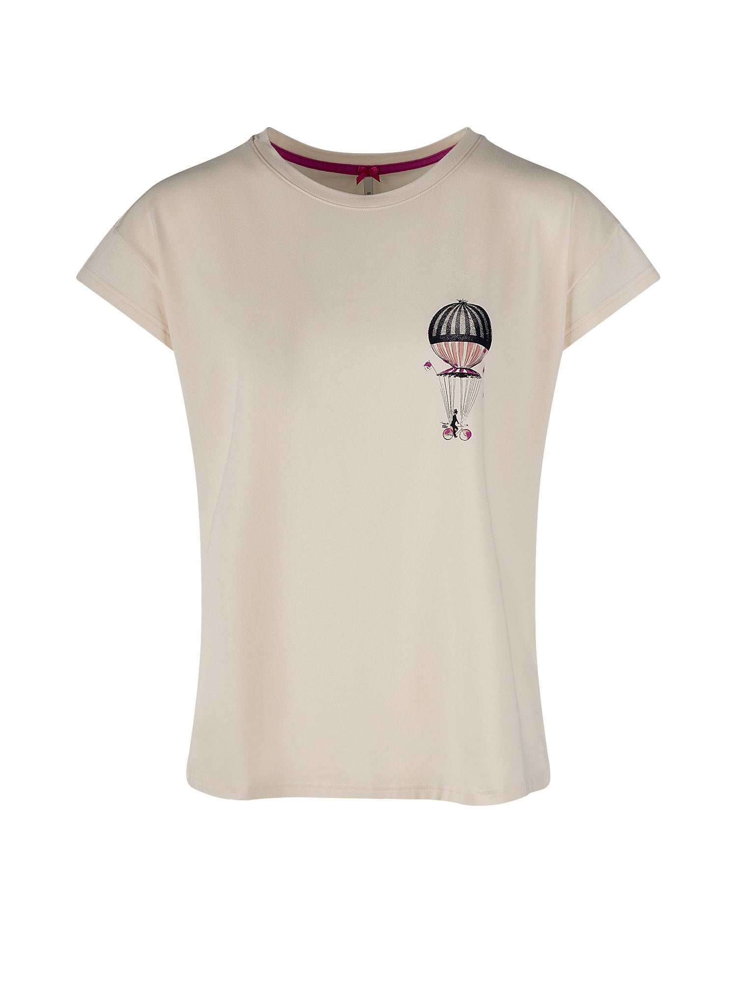 T-Shirt aus Modalmix - 23038 vanilla cr - Beige