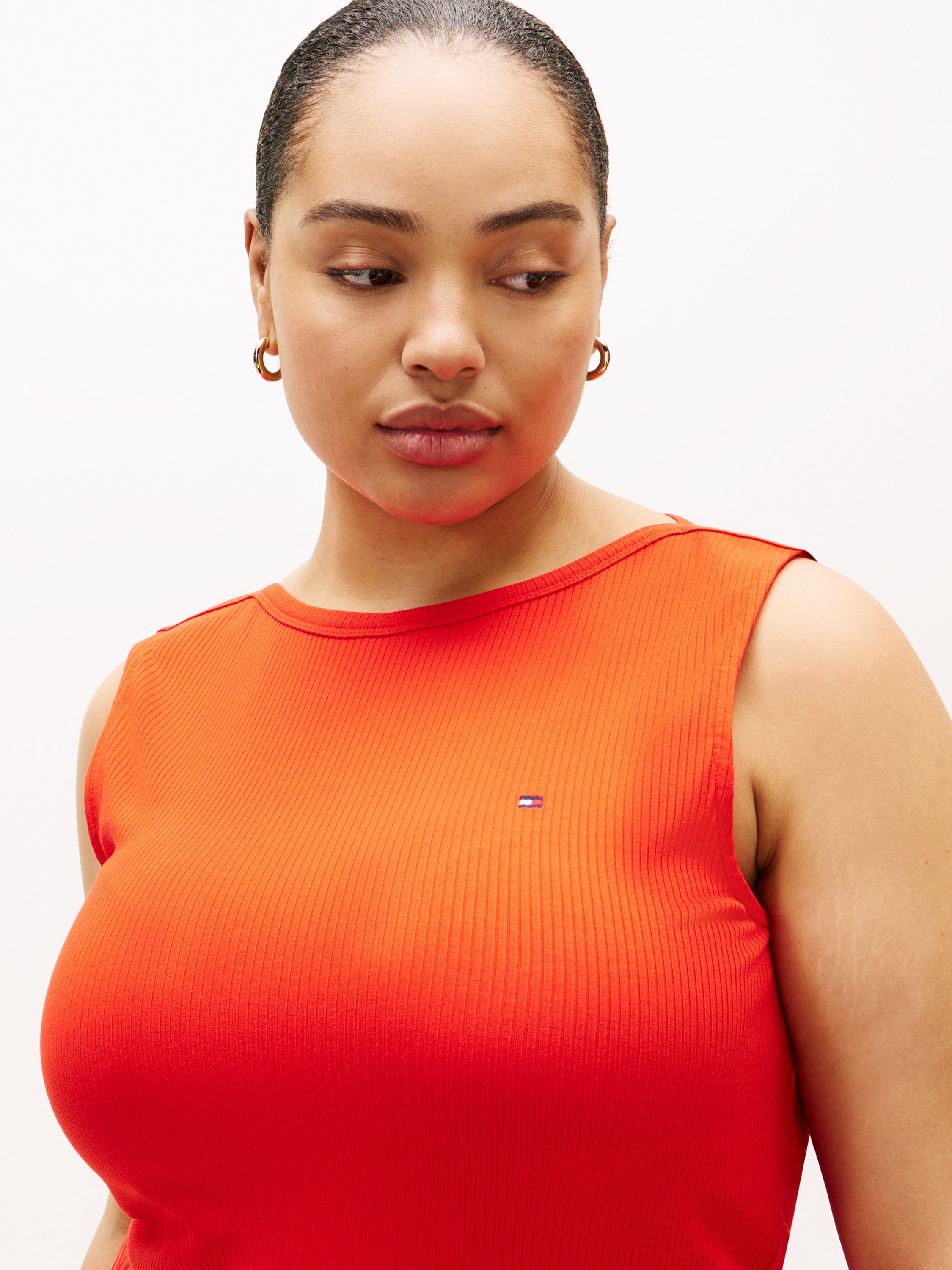 Freizeitkleid Midi mit Plisseerock - SNE-ORANGE - Rot