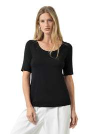 Blazer-T-Shirt - 3-schwarz - Schwarz