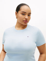 T-Shirt aus Baumwolle - C1O-BLUE - Blau