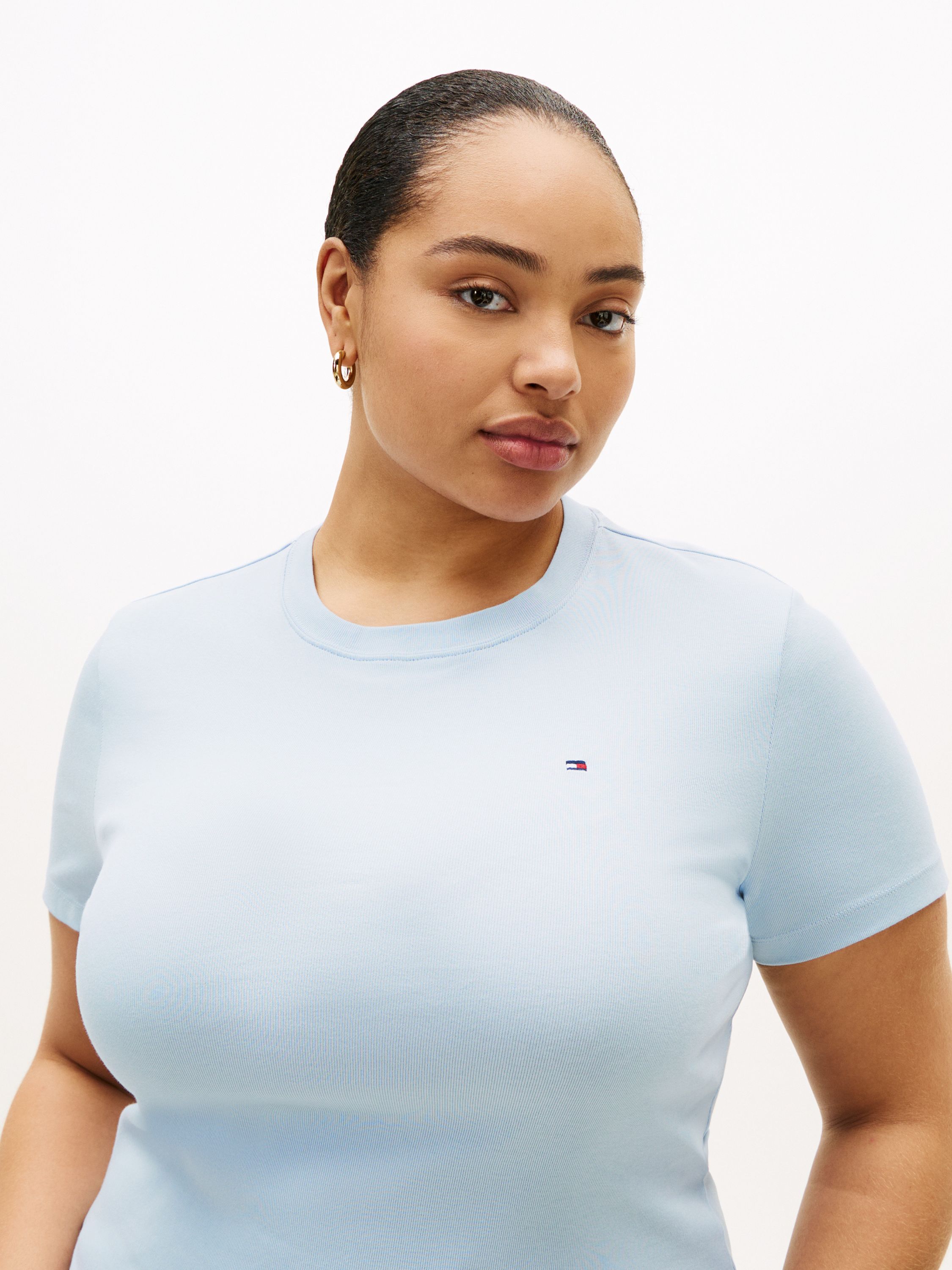 T-Shirt aus Baumwolle - C1O-BLUE - Blau