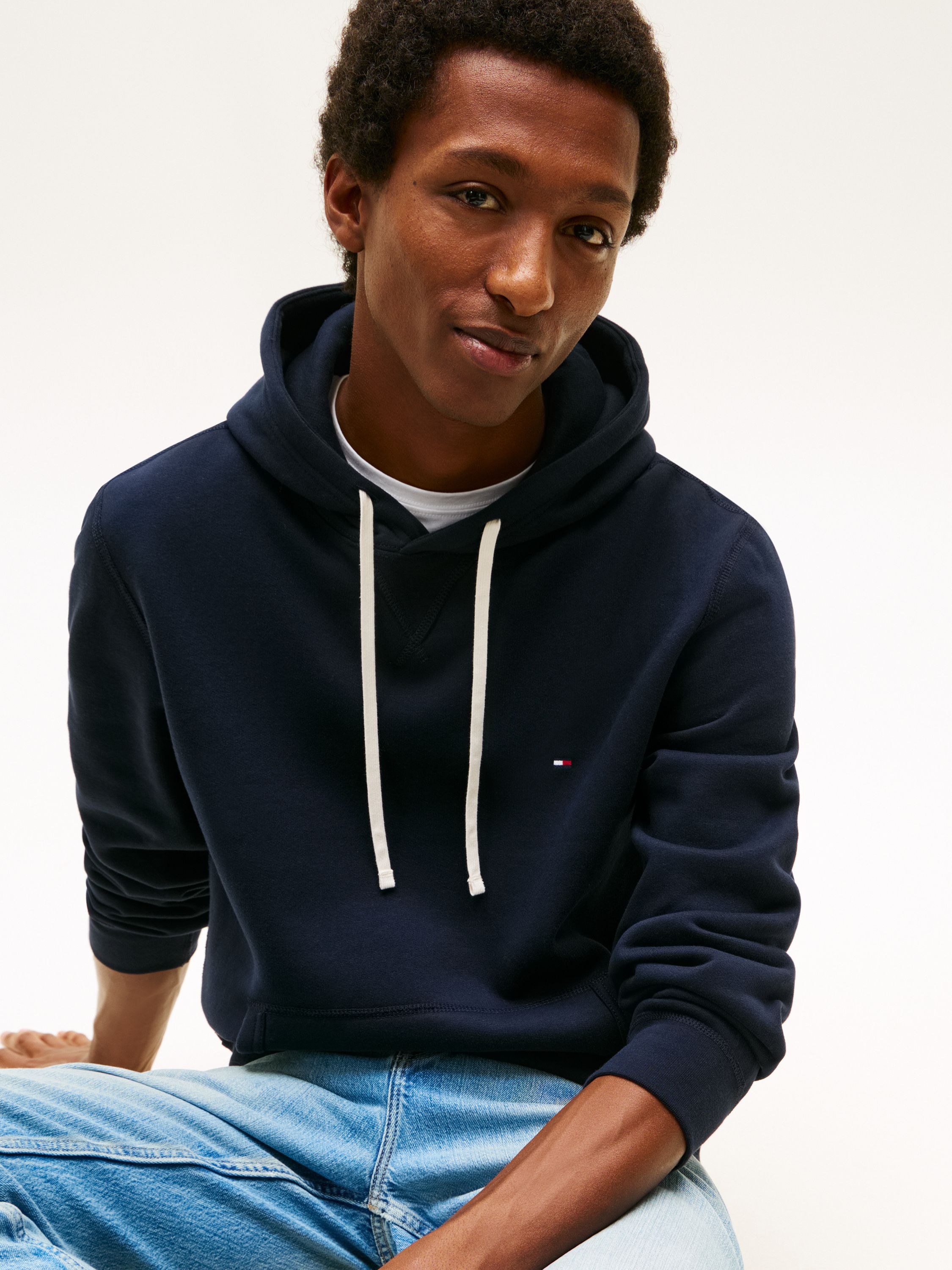 Sweathoodie aus Baumwollmix - DW5-BLUE - Blau