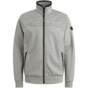 Sweatjacke Regular Fit - 921-Light Grey Melee - Grau