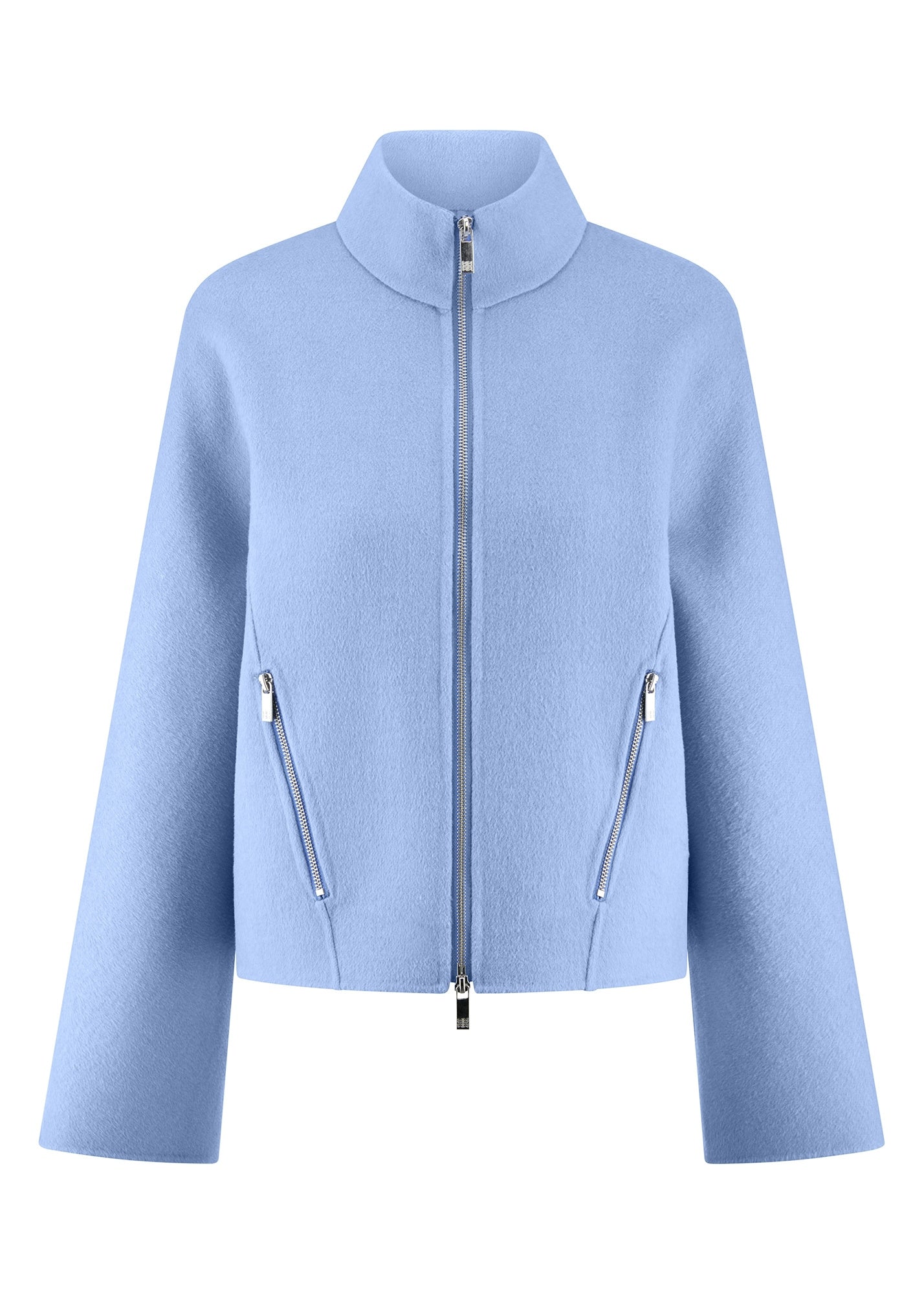 Übergansjacke aus Wollmix - 405-breeze - Blau