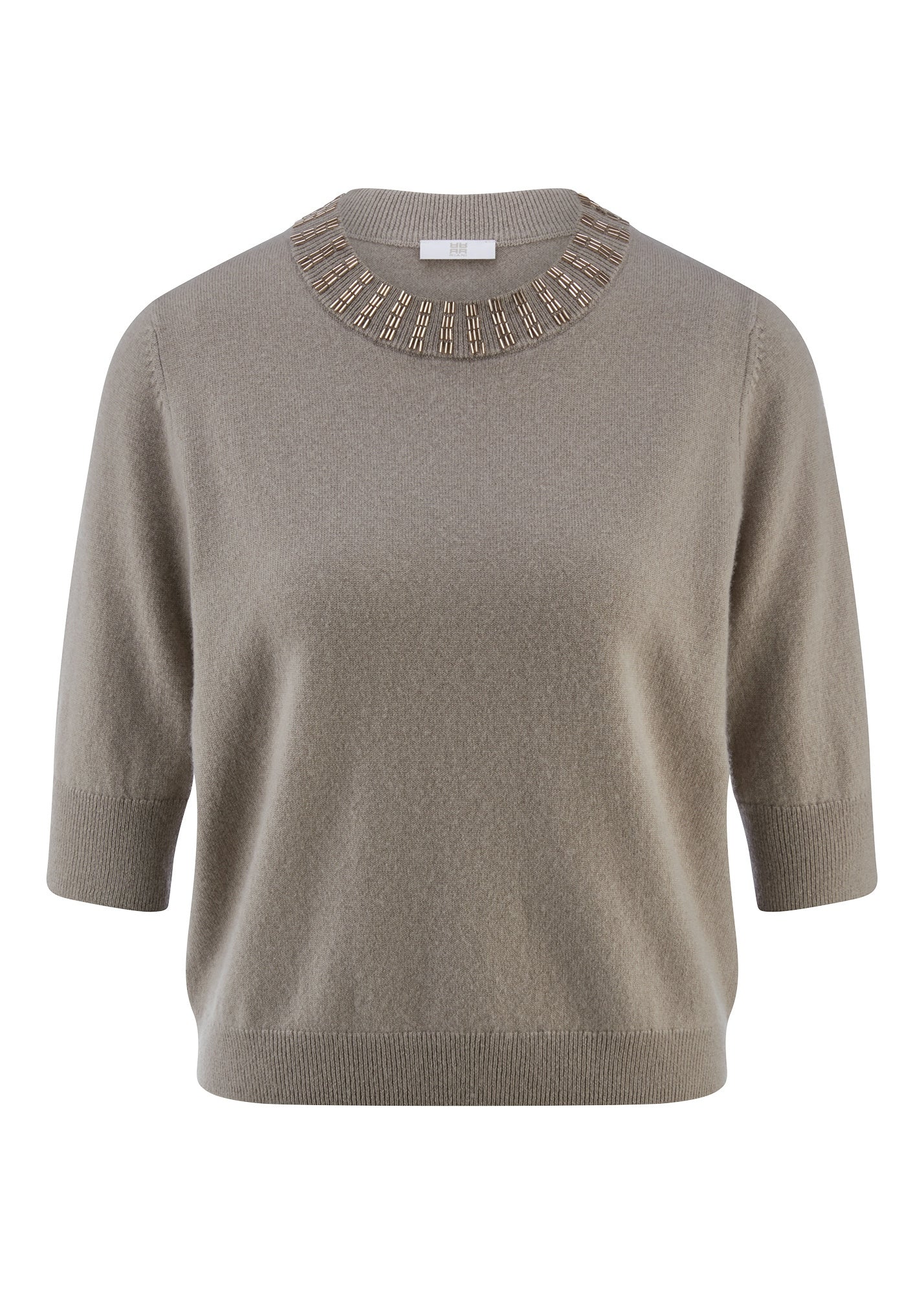 Strickpullover aus Woll-Kaschmir-Mix - 628-affogato - Beige