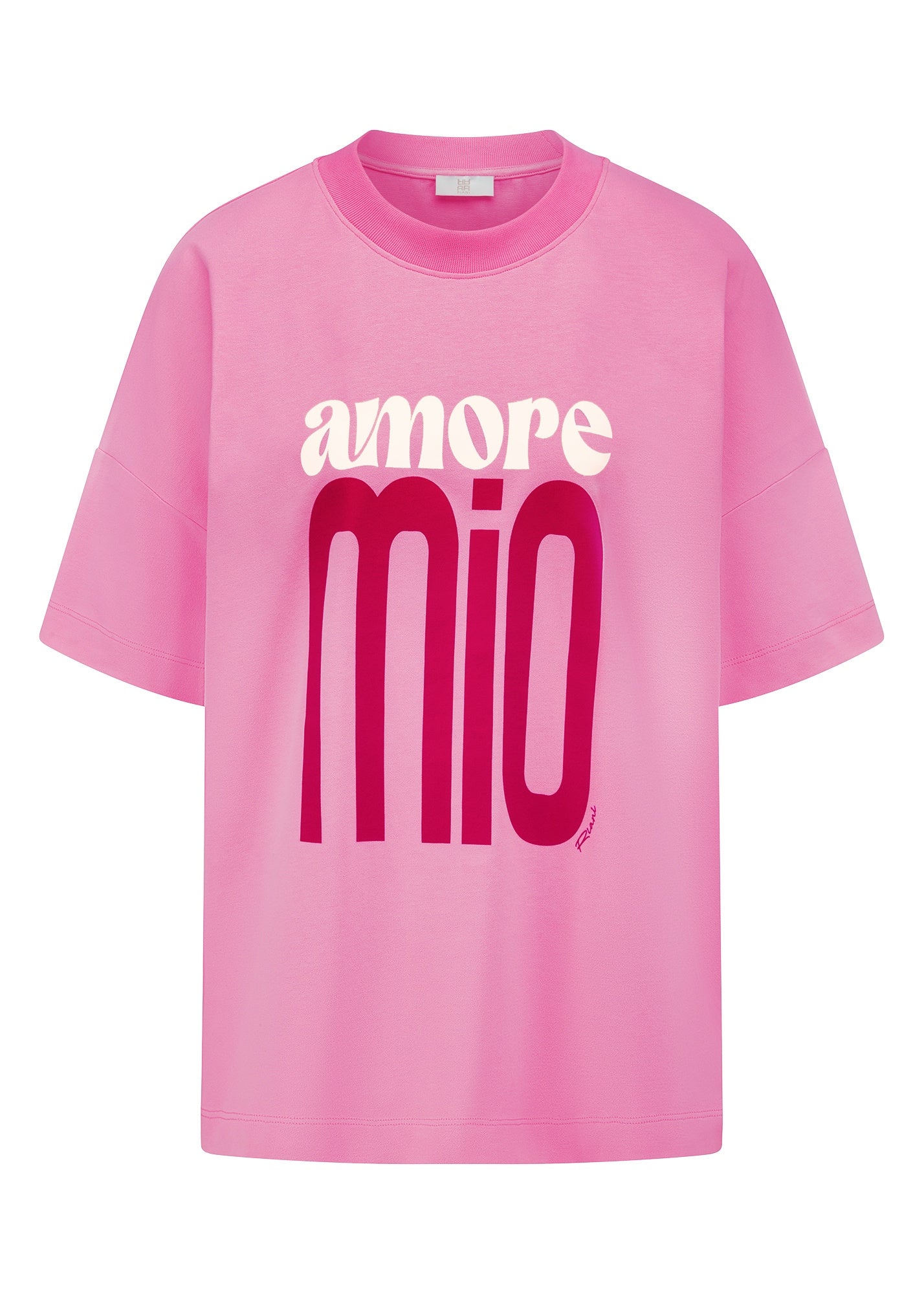 T-Shirt aus Baumwolle - 384-rosato patterned - Pink