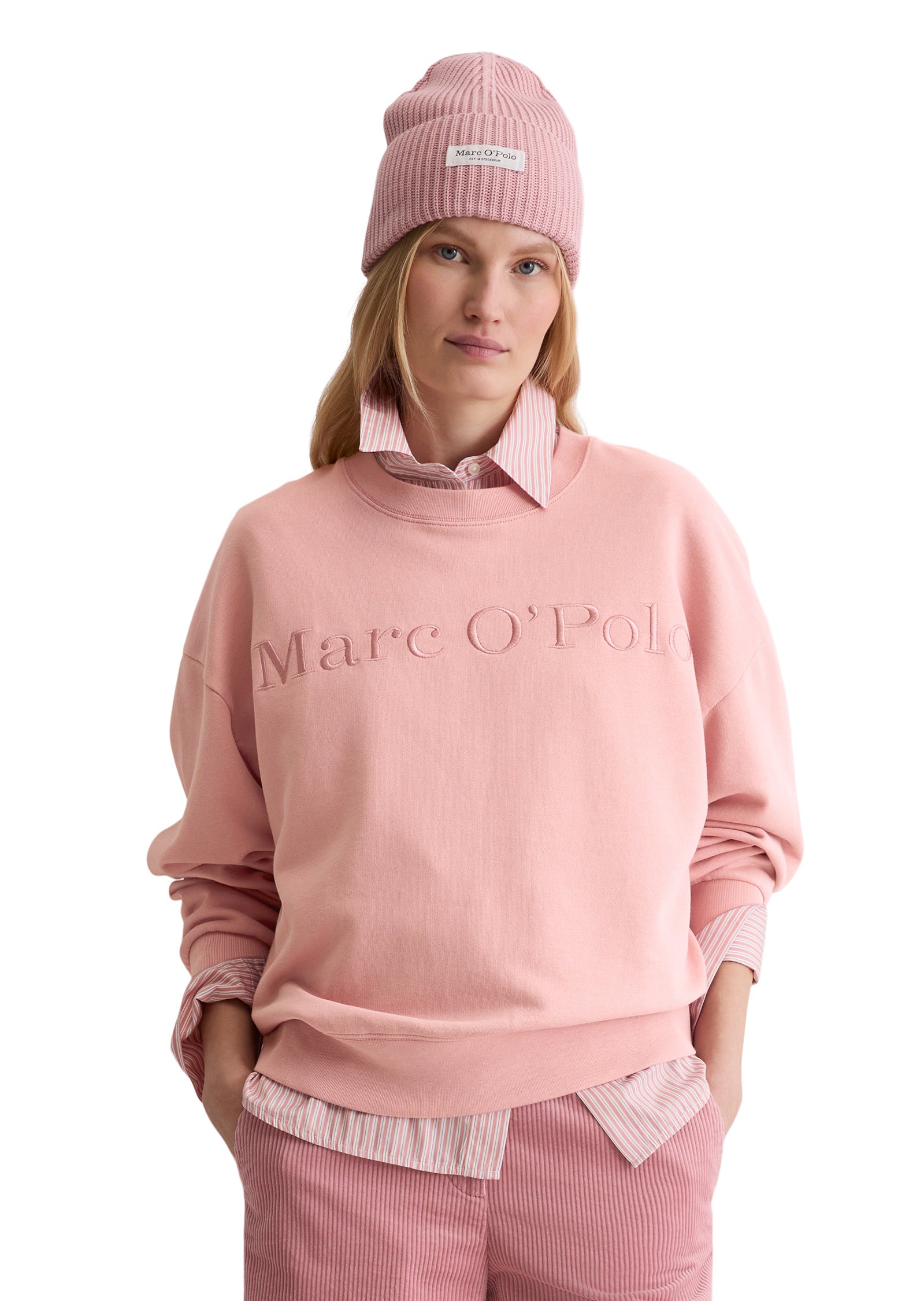 Sweatshirt Relaxed Fit - 8167-Natural Rose - Rosa