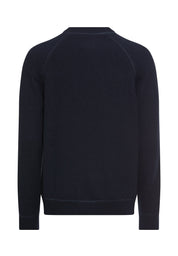 Strickpullover aus Baumwollmix - 48-Dark Navy - Blau