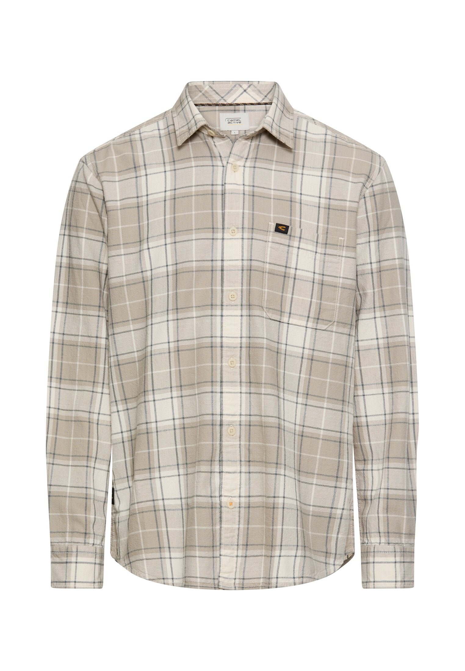 Freizeithemd Regular Fit - 45-Stormy Blue - Beige