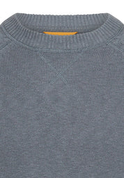 Strickpullover aus Baumwollmix - 45-Stormy Blue - Blau