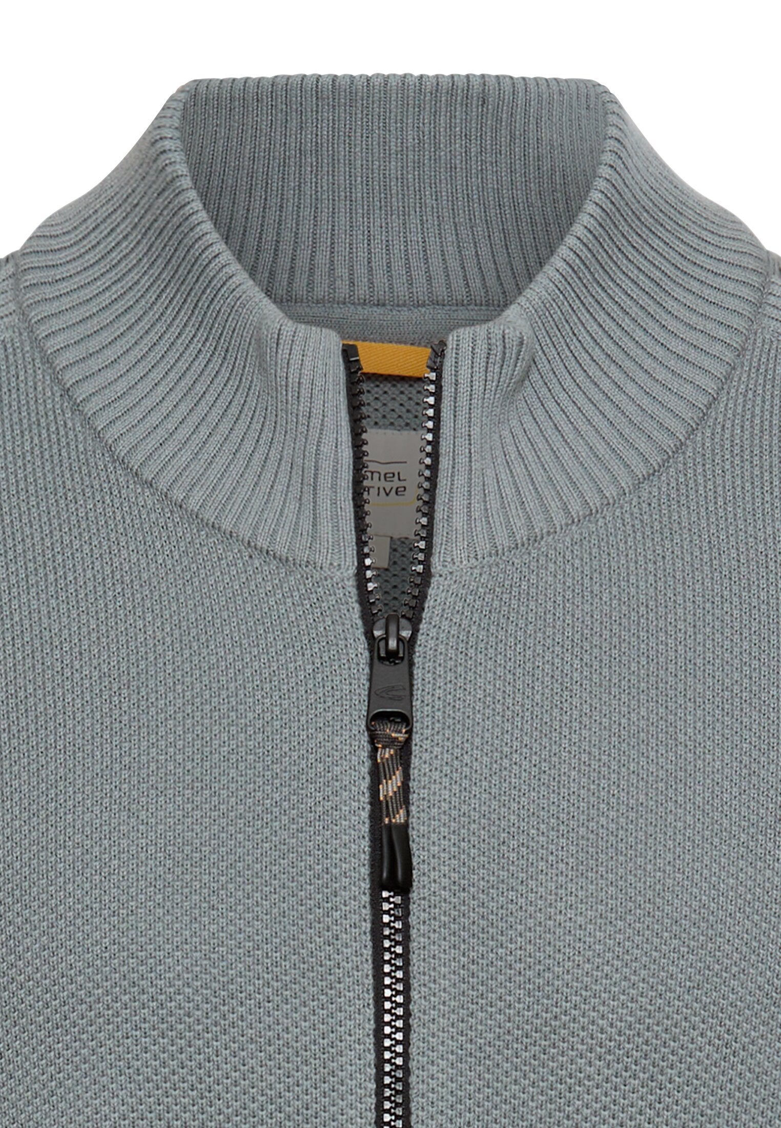 Strickjacke aus Baumwolle - 45-Stormy Blue - Blau