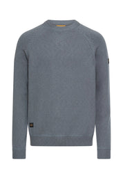 Strickpullover aus Baumwollmix - 45-Stormy Blue - Blau