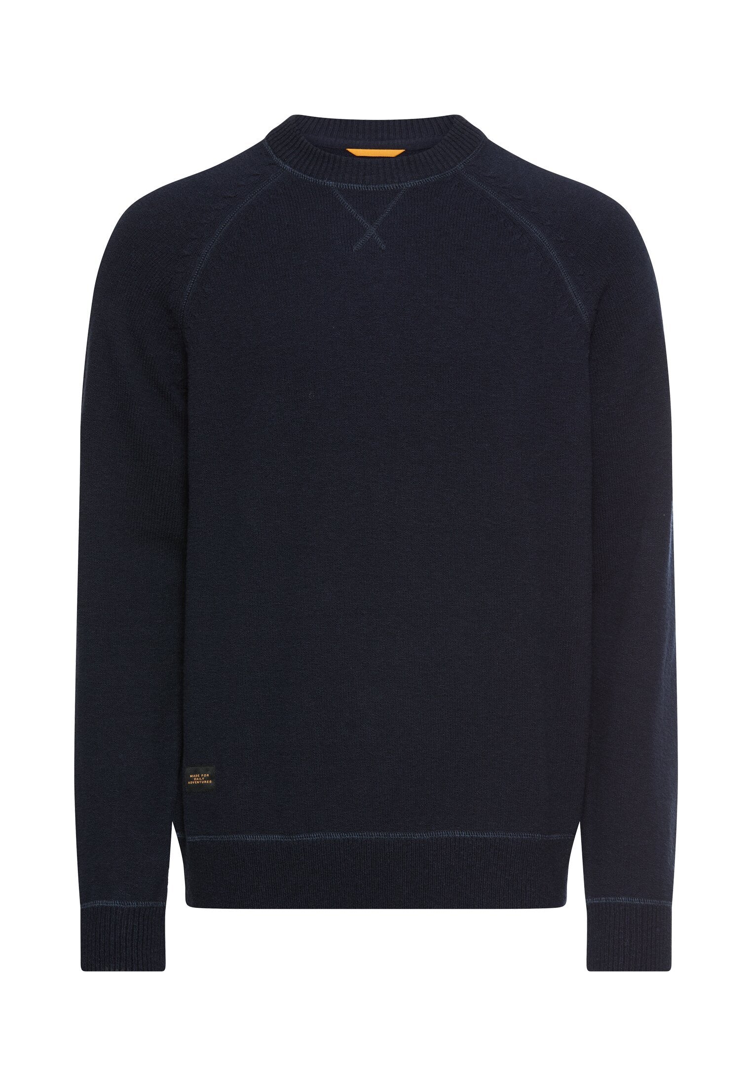 Strickpullover aus Baumwollmix - 48-Dark Navy - Blau