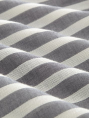 Gestreifte Bluse aus Viskose - 21395-offwhite navy vertical s - Blau | Weiß