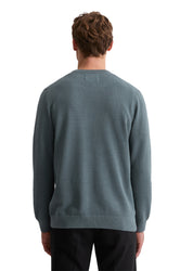 Strickpullover aus Baumwolle - 870-storm - Blau