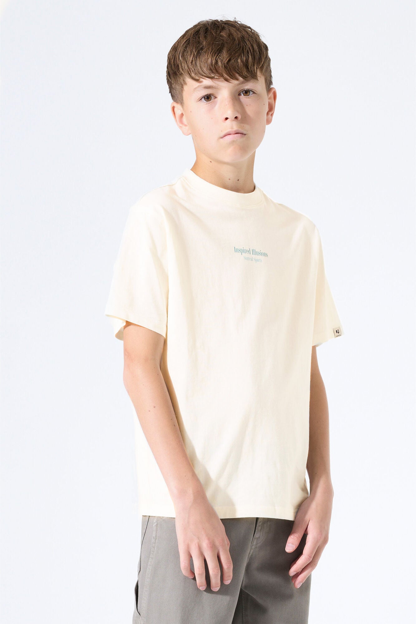 T-Shirt aus Baumwolle - 53-off white - Creme