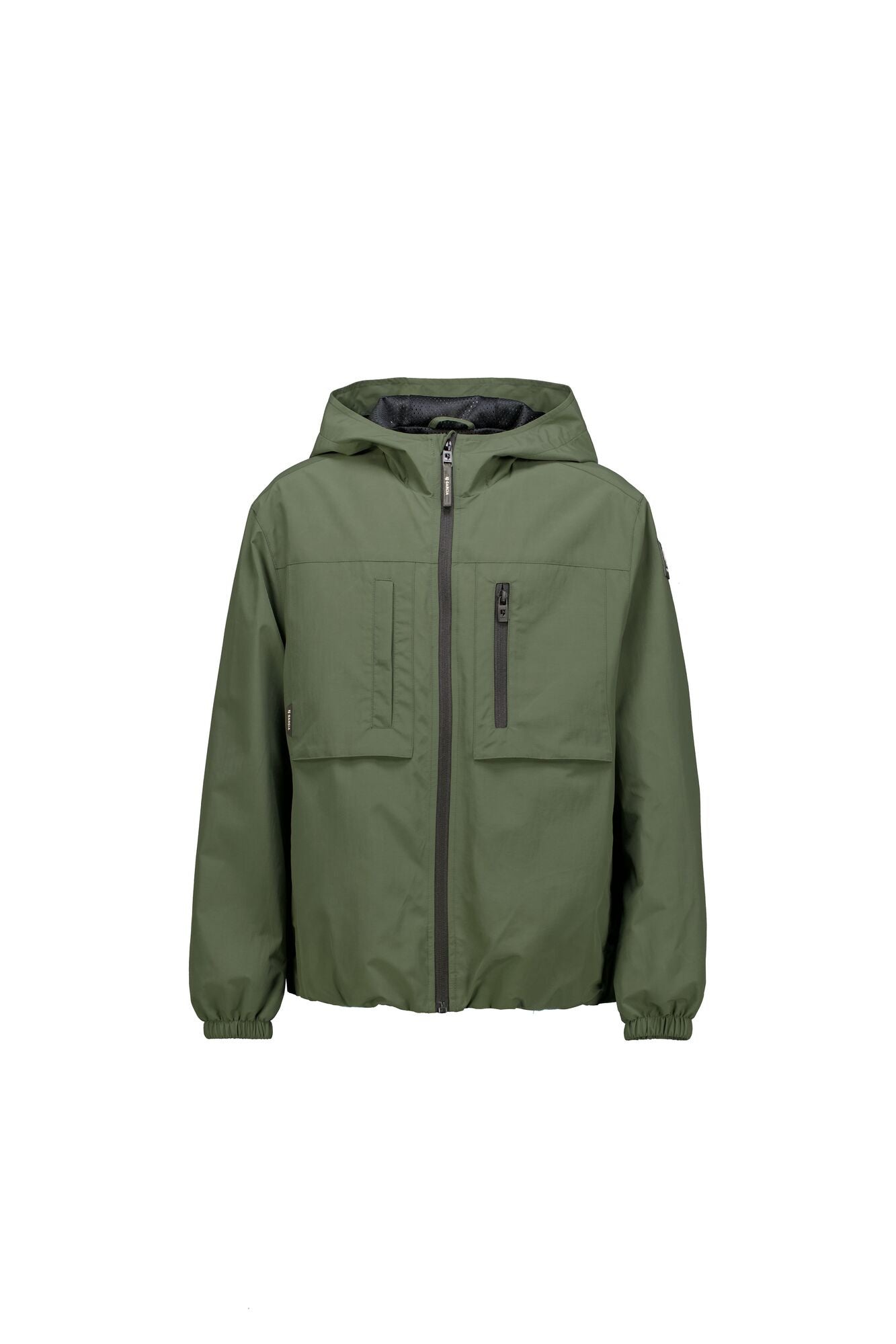 Übergangsjacke mit Kapuze - 6604-tree hill - Grün