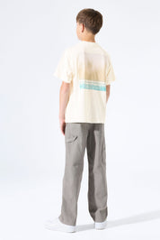 T-Shirt aus Baumwolle - 53-off white - Creme