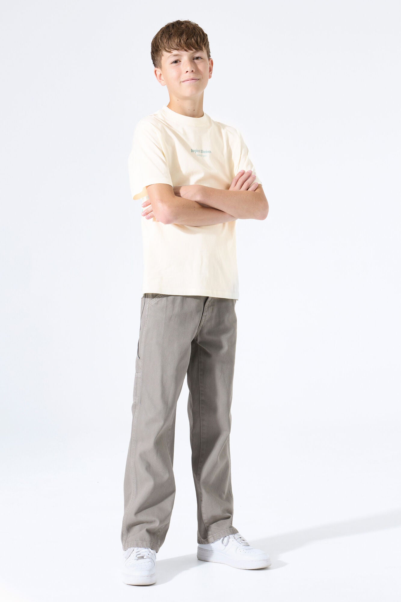 T-Shirt aus Baumwolle - 53-off white - Creme