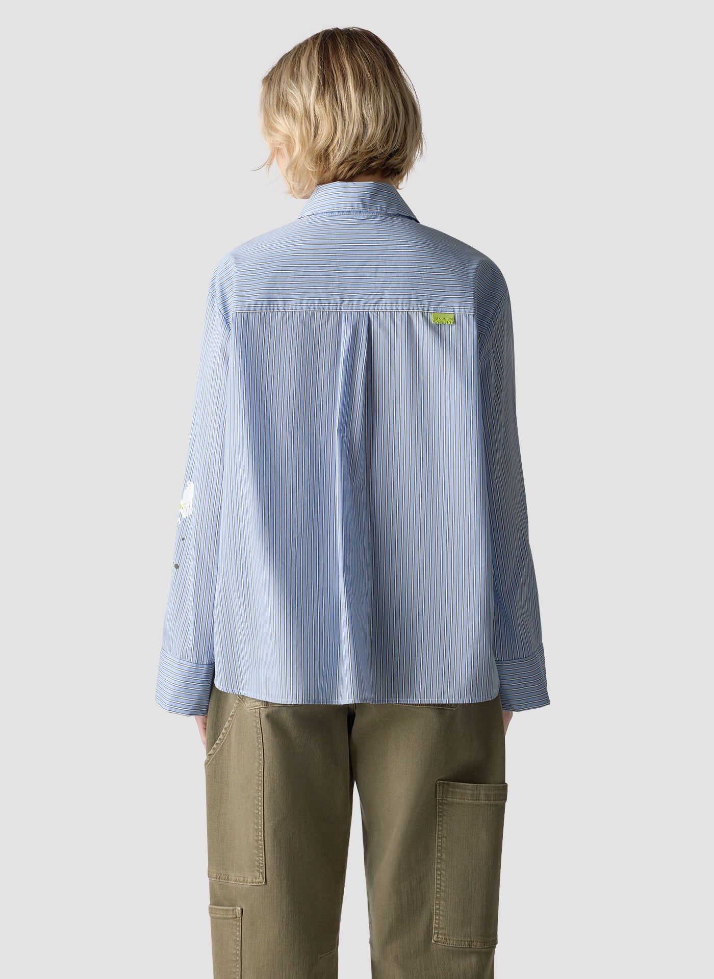 Bluse Oversized Fit - 6301-LICHTBLAU - Blau