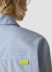 Bluse Oversized Fit - 6301-LICHTBLAU - Blau