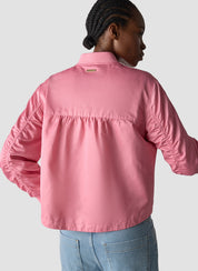 Bomberjacke mit Bünchenkragen - 6212-ROSA - Rosa